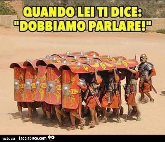 Quando lei ti dice: dobbiamo parlare