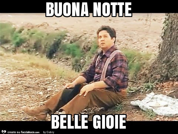 Buona notte belle gioie