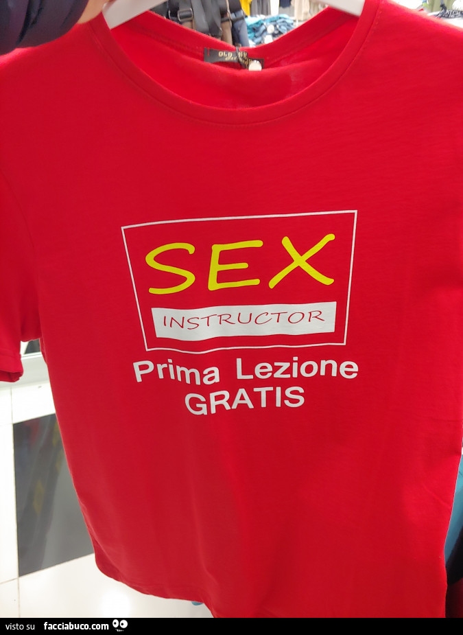 Sex Instructor. Prima lezione gratis