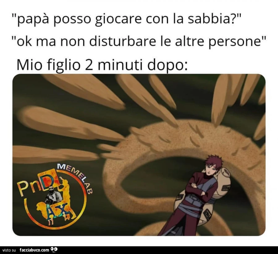 Papà posso giocare con la sabbia?