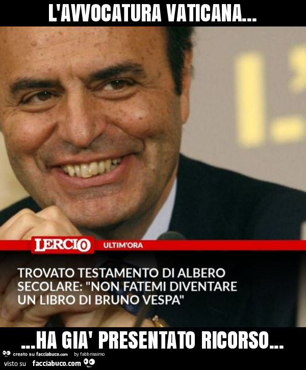 L'avvocatura vaticana… ha già presentato ricorso