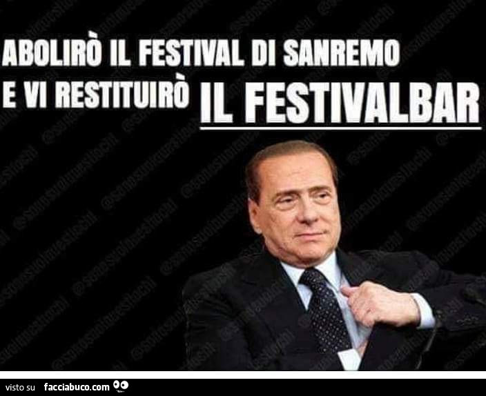 Abolirò il festival di Sanremo
