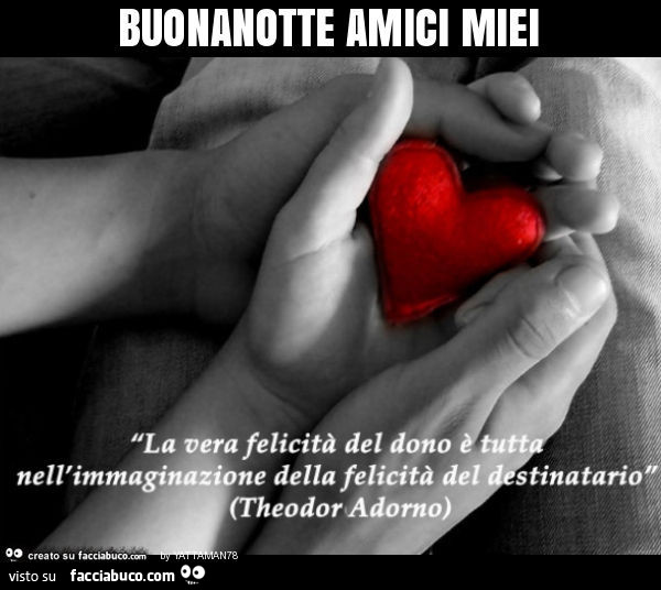 Buonanotte amici miei