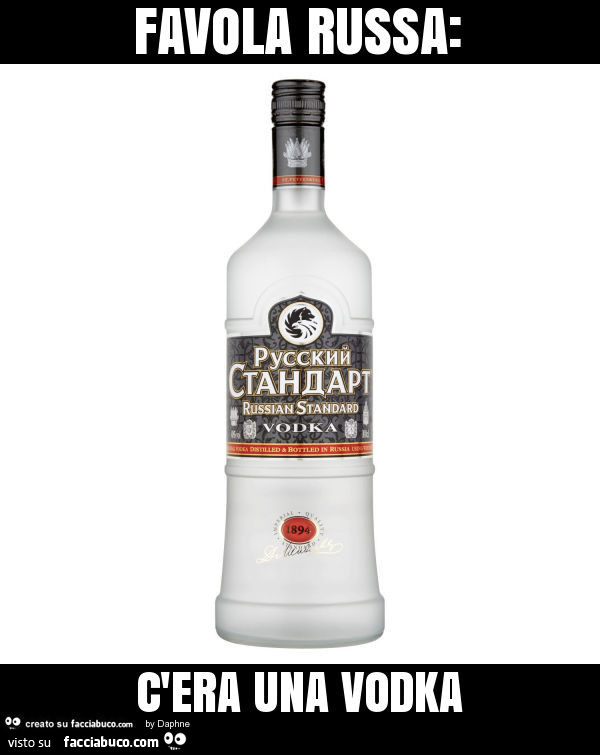 Favola russa: c'era una vodka