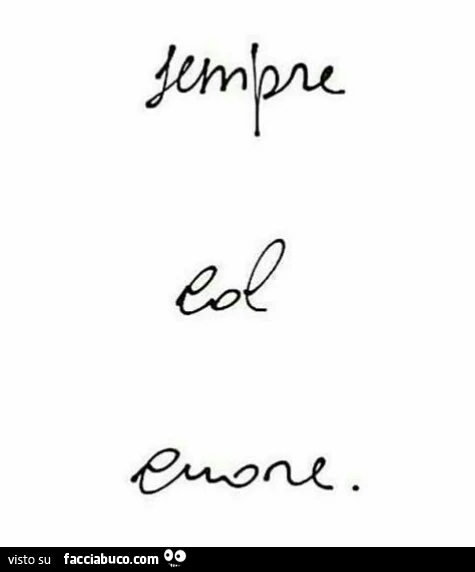 Sempre col cuore
