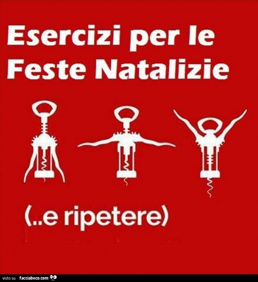 Esercizi per le feste natalizie. E ripetere