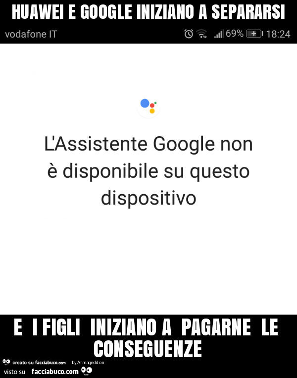 Huawei e google iniziano a separarsi e i figli iniziano a pagarne le conseguenze