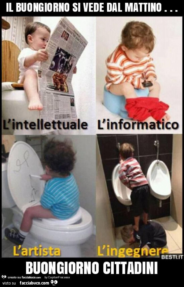 Il buongiorno si vede dal mattino… buongiorno cittadini