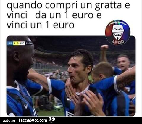 Quando compri un gratta e vinci da 1 euro e vinci un euro