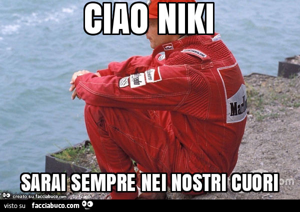 Ciao niki sarai sempre nei nostri cuori