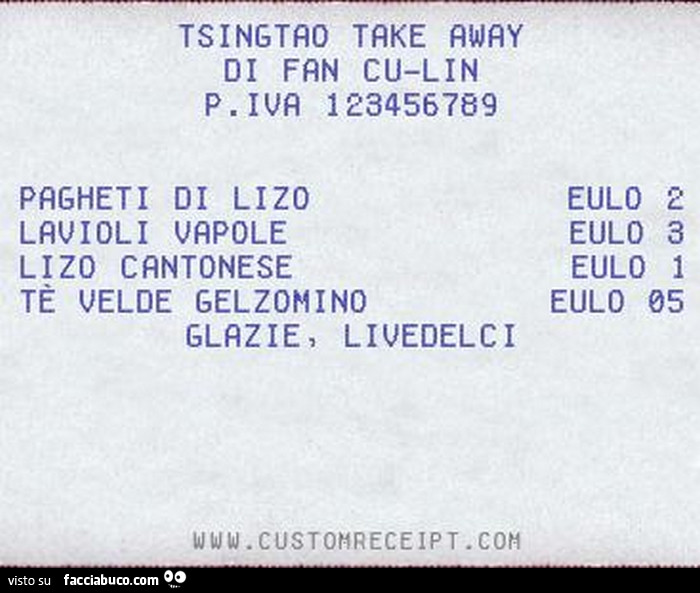Pagheti di lizo. Lavioli vapole. Lizo cantonese