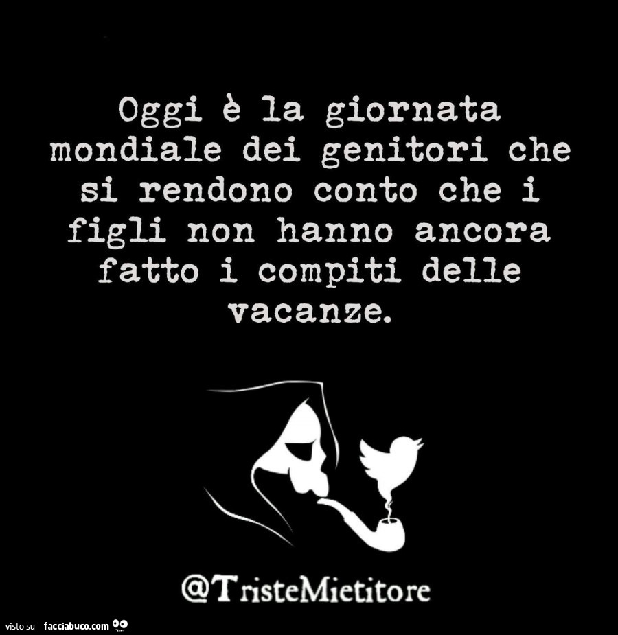 Oggi E La Giornata Mondiale Dei Genitori Che Si Rendono Conto Che I Figli Non Hanno Facciabuco Com