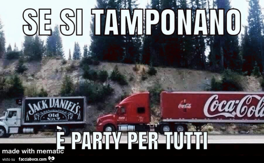 Se si tamponano è party per tutti