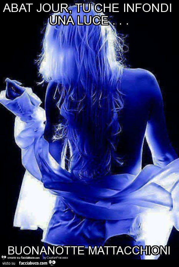 Abat jour, tu che infondi una luce… buonanotte mattacchioni