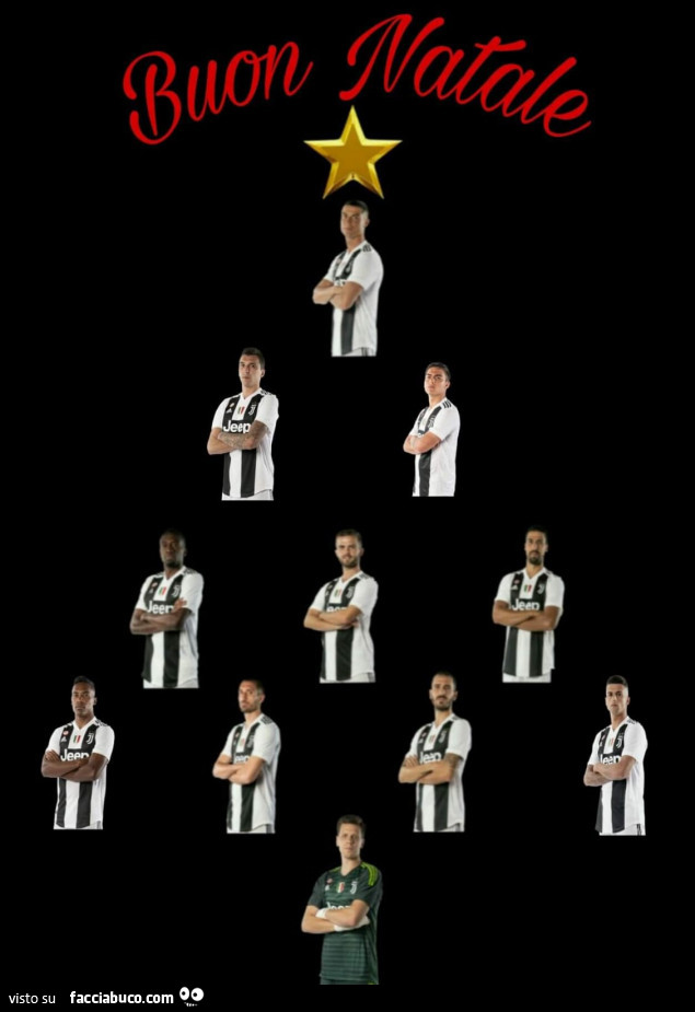 Buon Natale Juventus.Buon Natale Formazione Juve Facciabuco Com