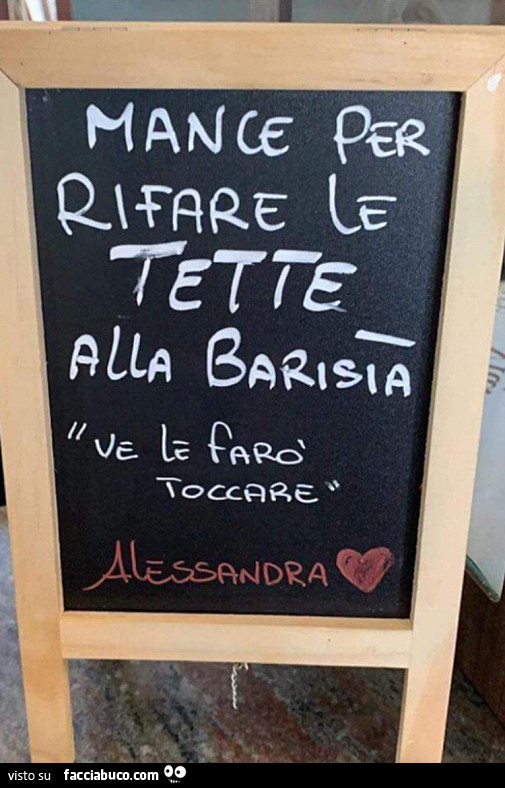 Mance per rifare le tette alla barista. Ve le farò toccare