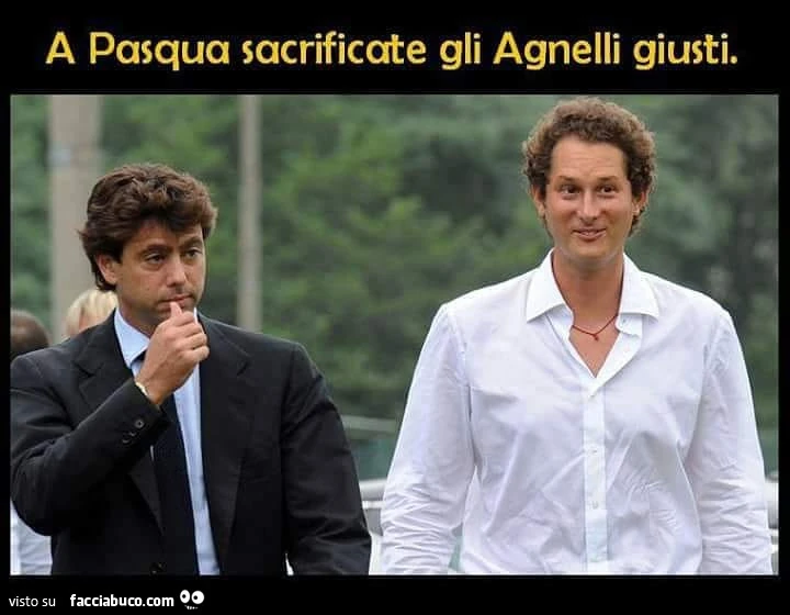 A pasqua sacrificate gli agnelli giusti