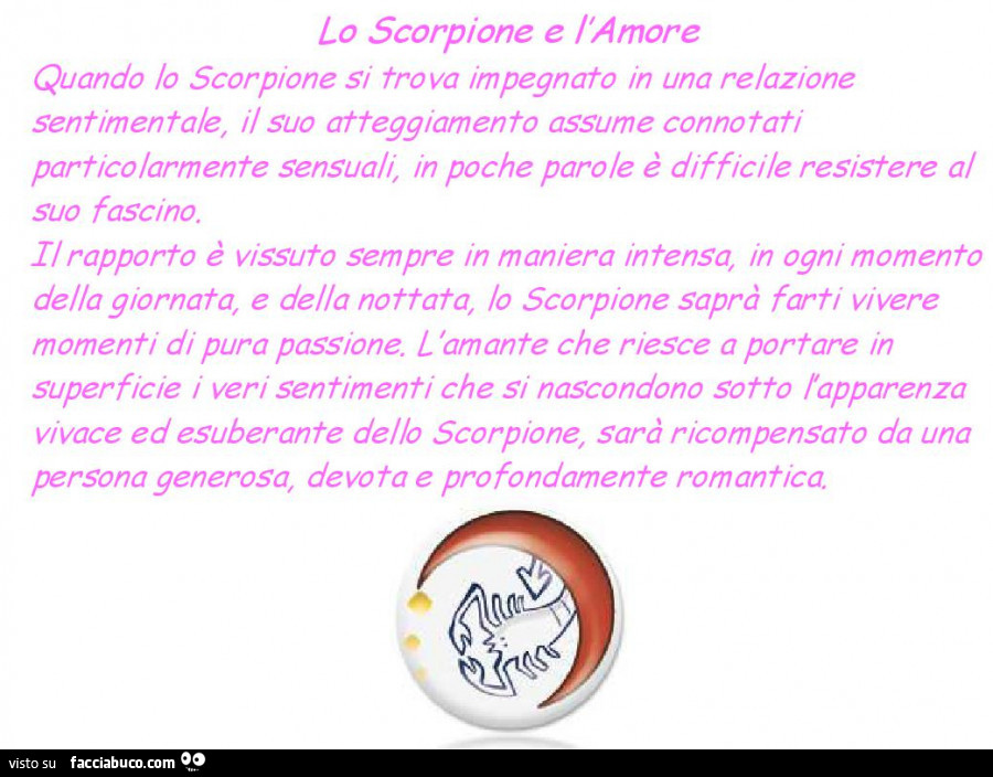 Lo scorpione e l'amore