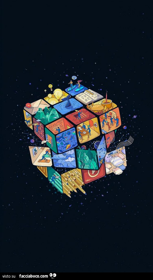 Fantasioso cubo di Rubik