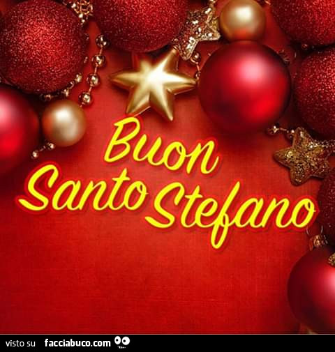 Buon Santo Stefano