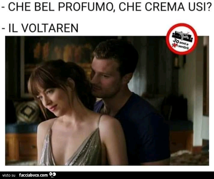 Che bel profumo, che crema usi? Il voltaren