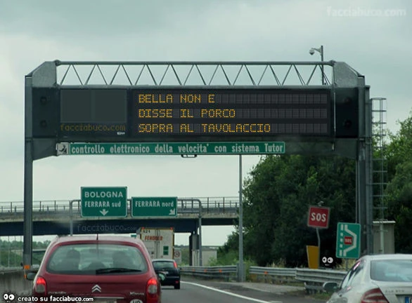 Bella non è&hellip; disse il porco sopra al tavolaccio